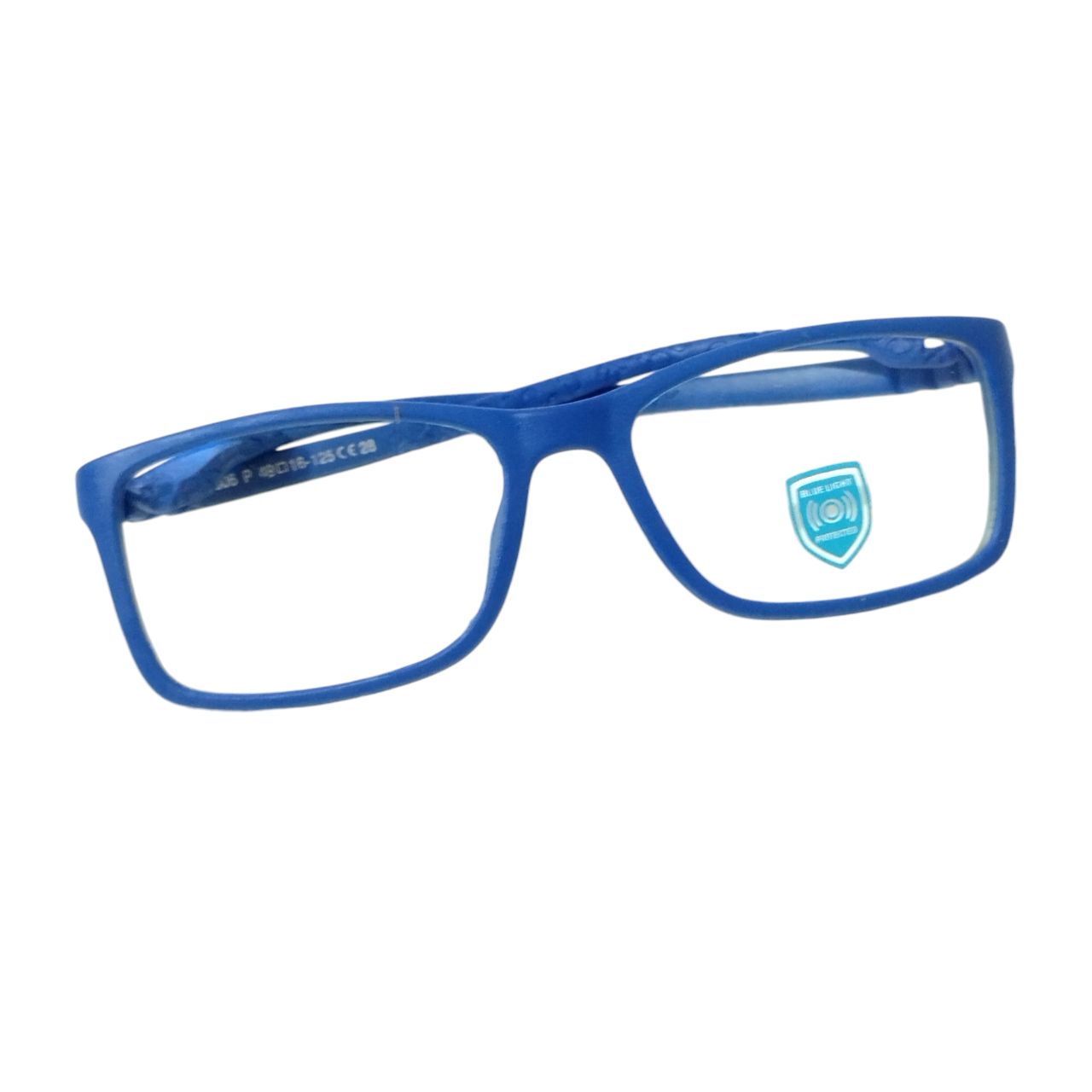 Royal Blue Unbreakable Kids Flexible Rectangle Glasses Age 4 to 7 Years