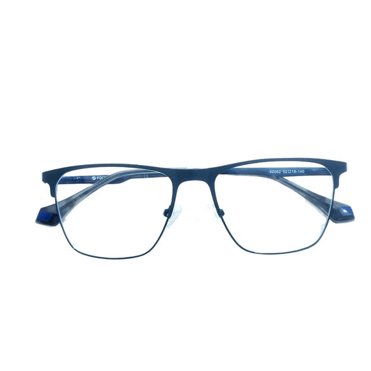 Luxury Classic Rectangle Prescription Glasses – Full-Rim Lightweight Metal Frame for All-Day Comfort