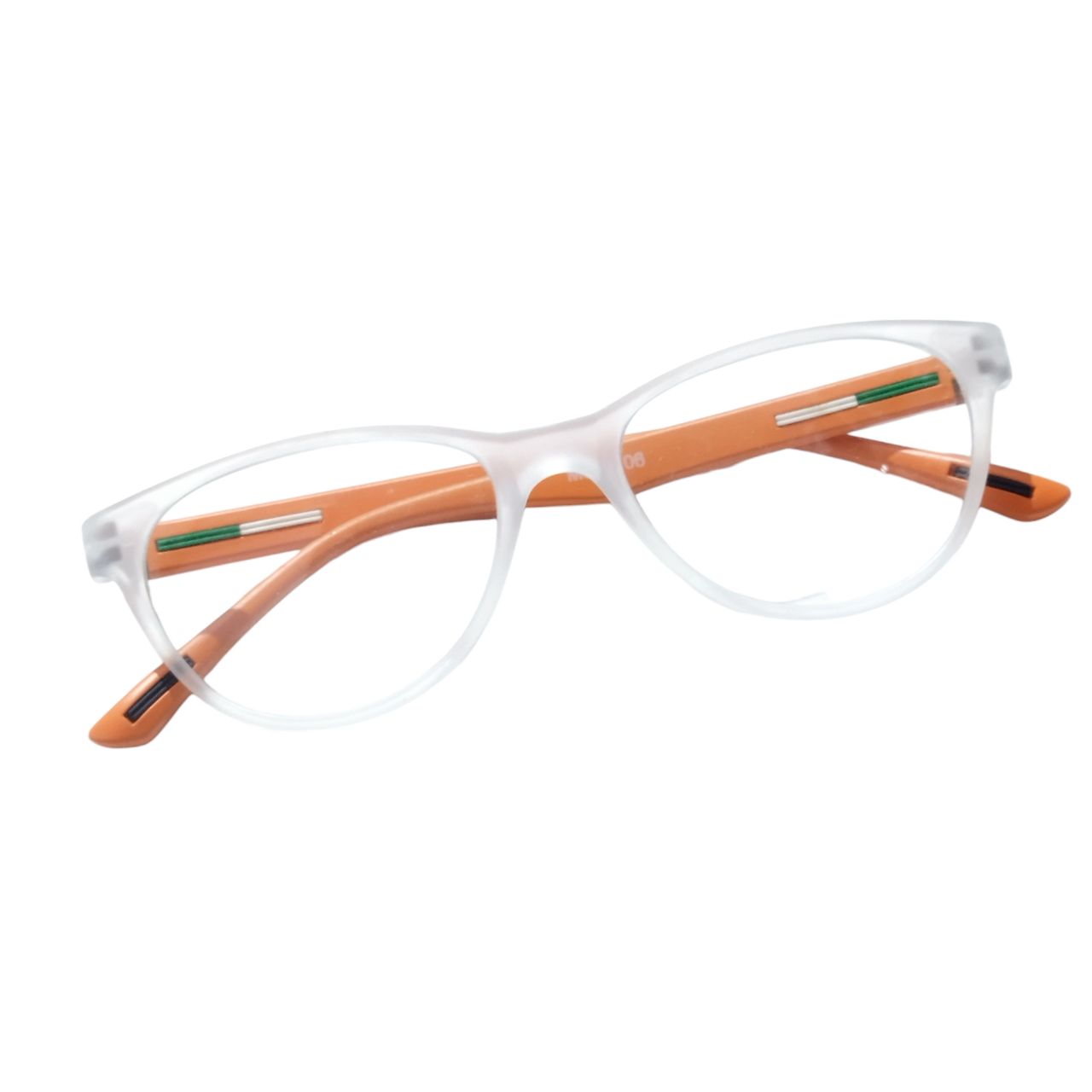 Matt White Cat Eye Frame Glasses