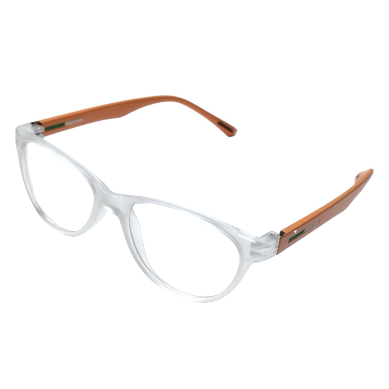 Matt White Cat Eye Frame Glasses