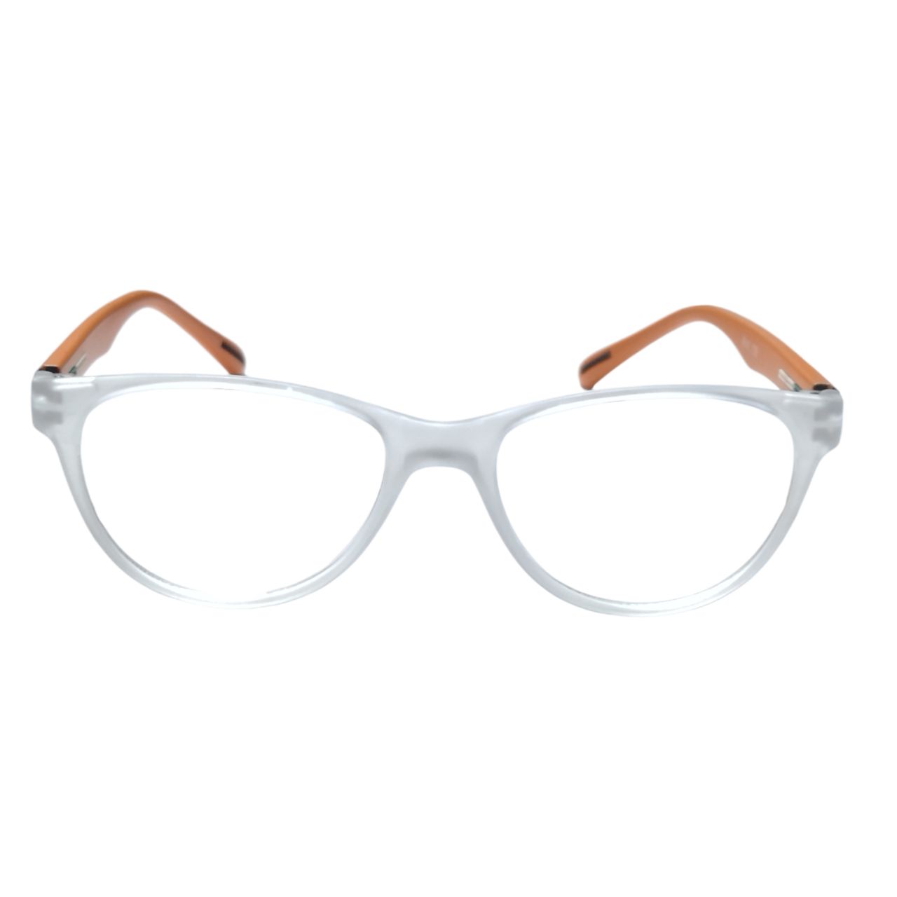 Matt White Cat Eye Frame Glasses