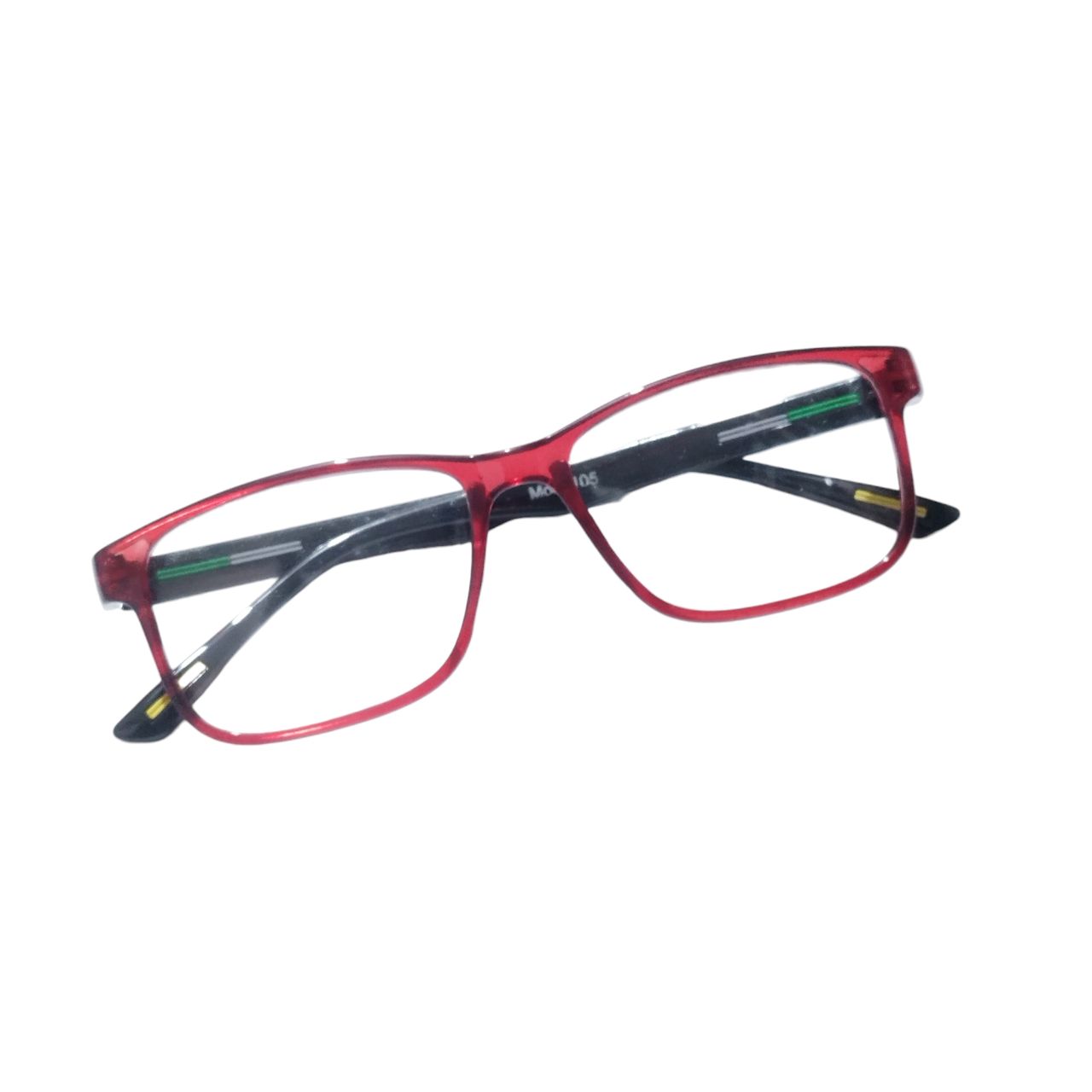 Red Rectangle Full Frame Glasses