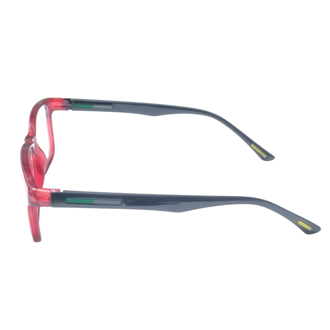 Red Rectangle Full Frame Glasses