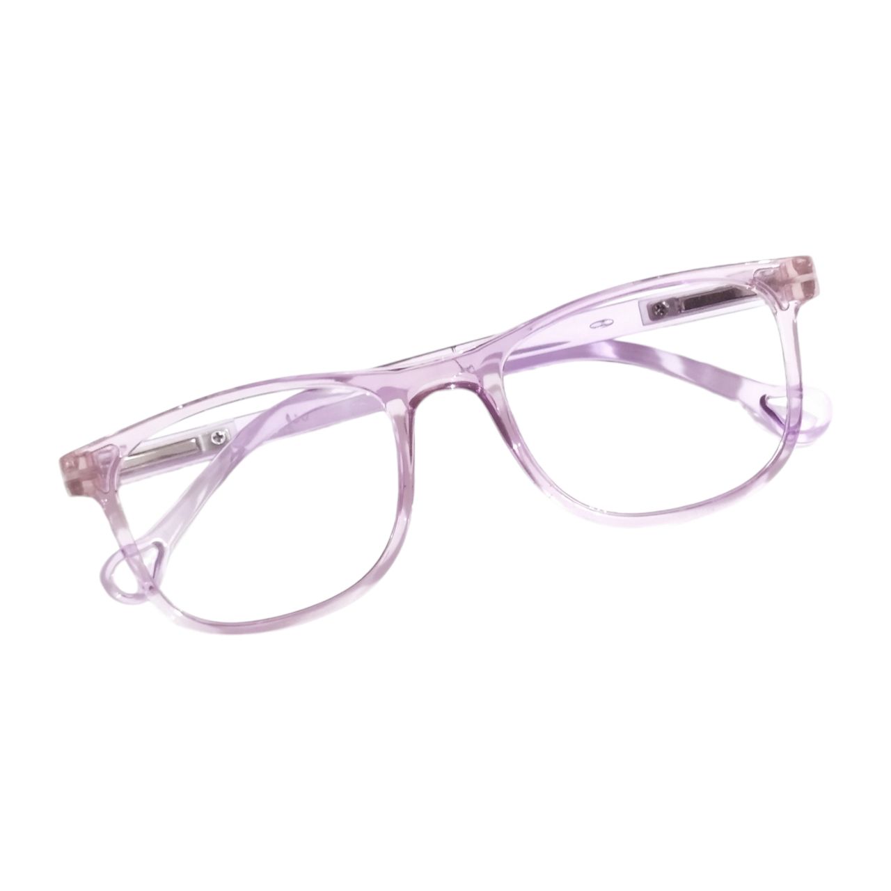 Transparent Purple Kids Spectacle Frames for 4-7 Years Old