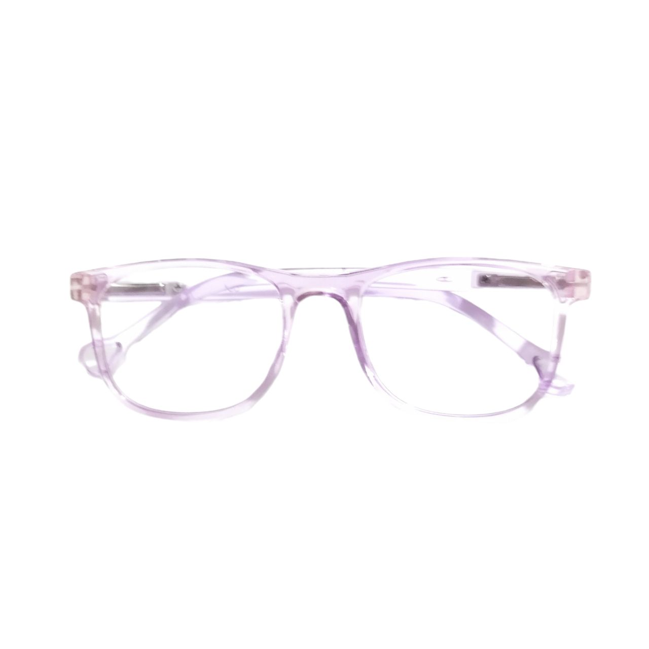 Transparent Purple Kids Spectacle Frames for 4-7 Years Old