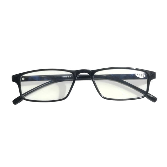 Black Rectangle Anti Glare Reading Glasses