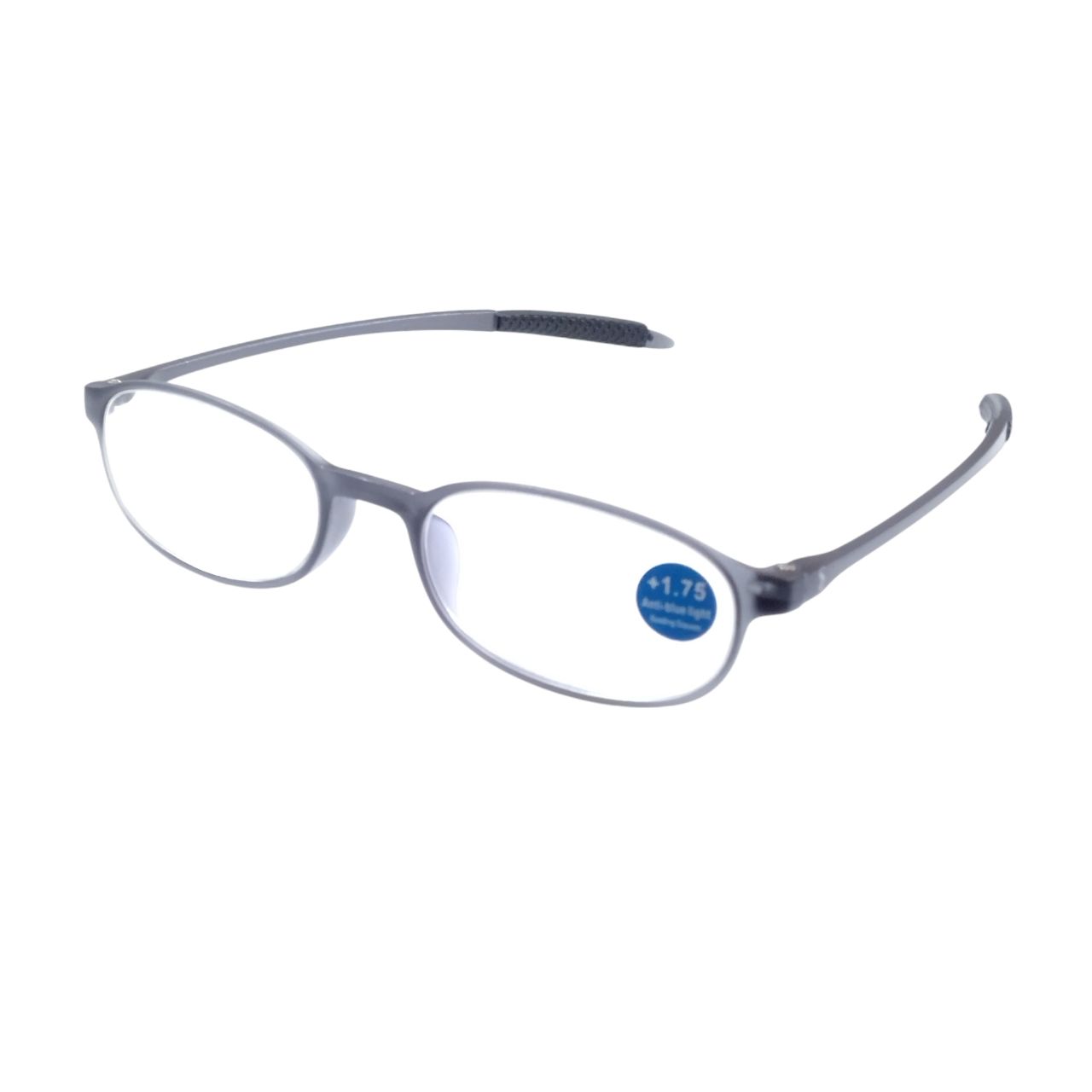 Grey Flexible Memory Anti Glare Blue Light Filter Reading Glasses