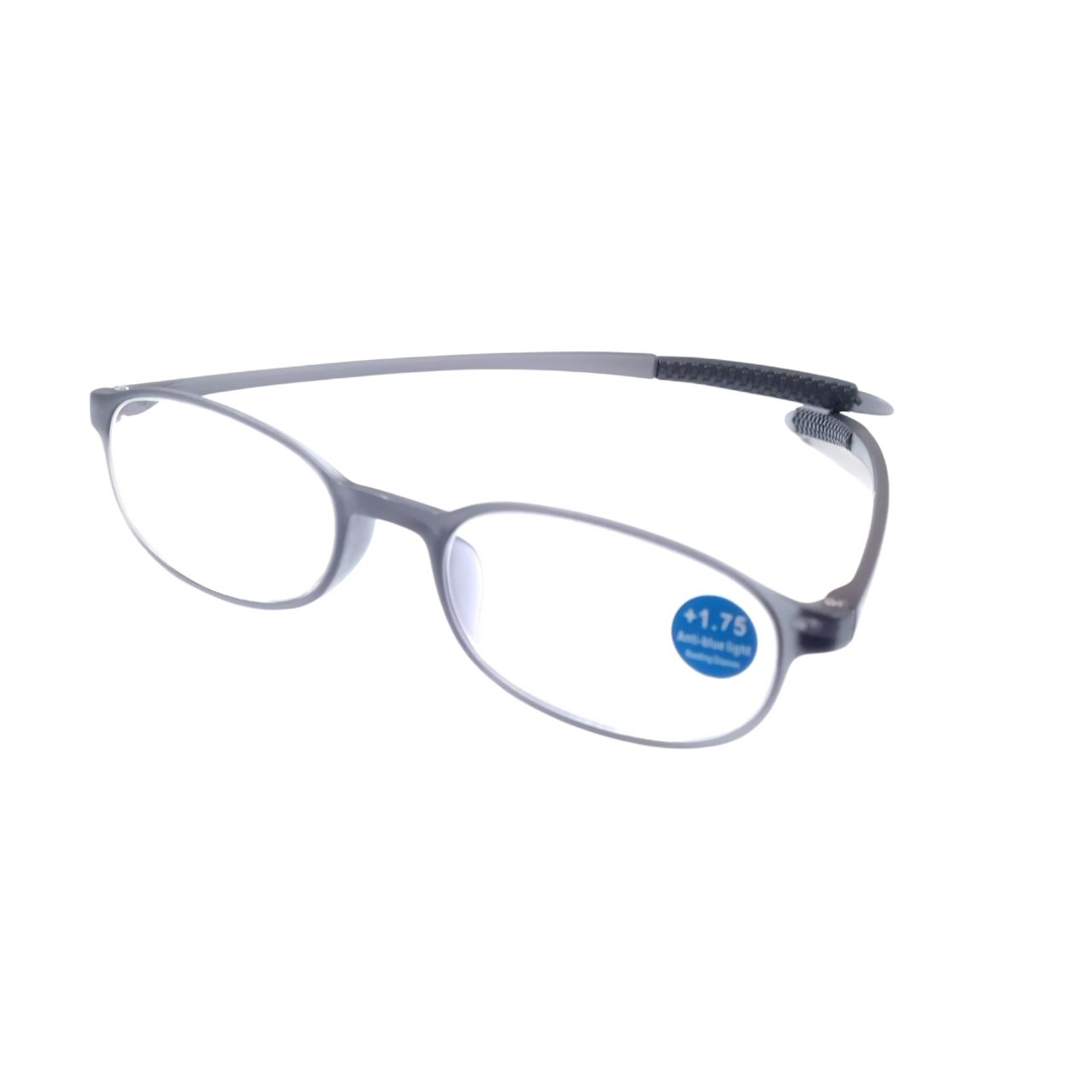 Grey Flexible Memory Anti Glare Blue Light Filter Reading Glasses