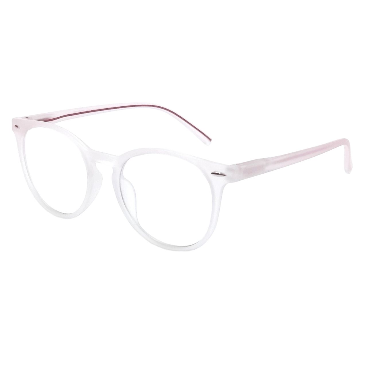 Round Frosted Transparent Anti Blue Light Glasses