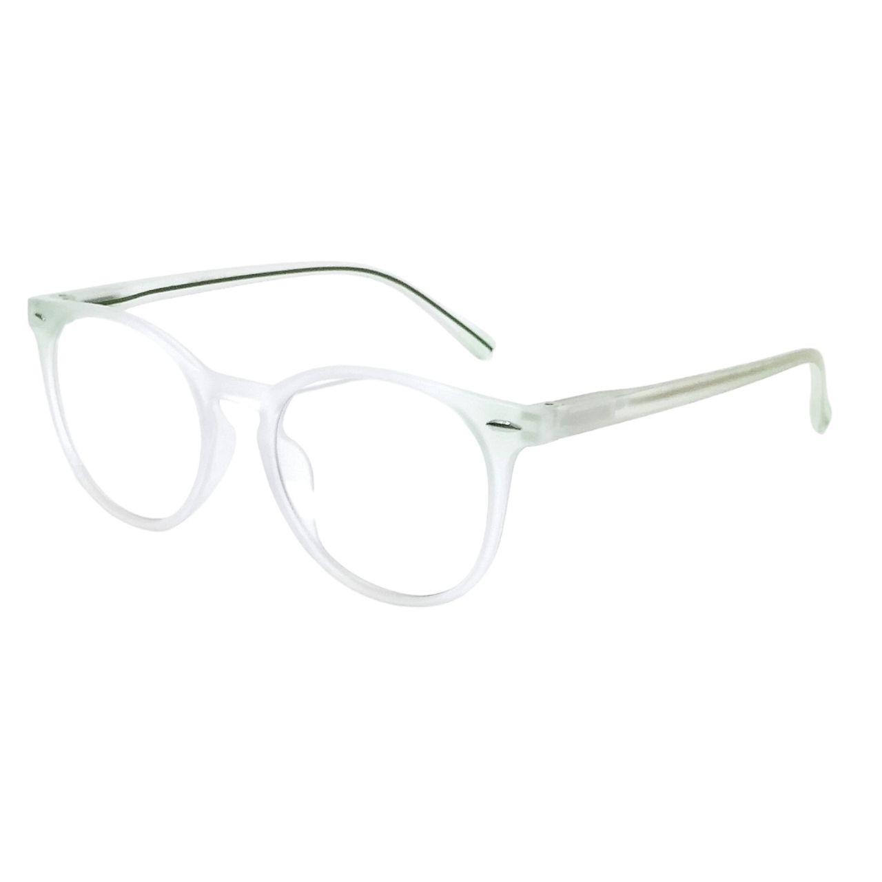 Round Frosted Transparent Anti Blue Light Glasses