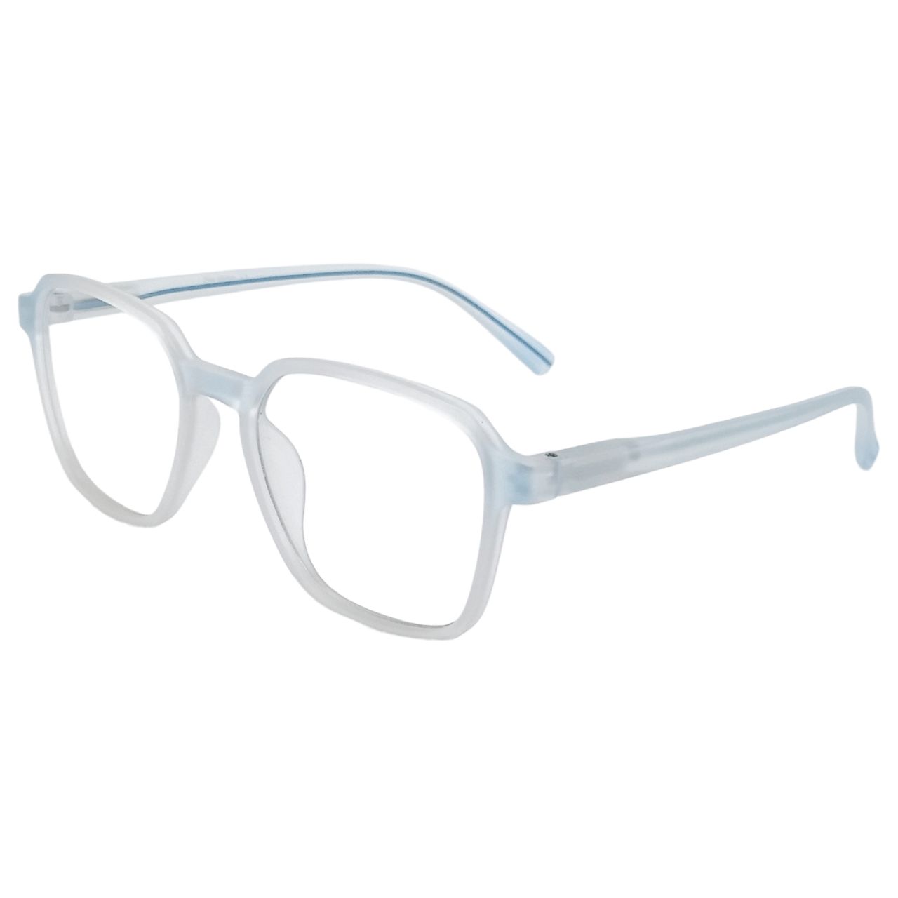 Geometric Transparent Anti Blue Light Glasses