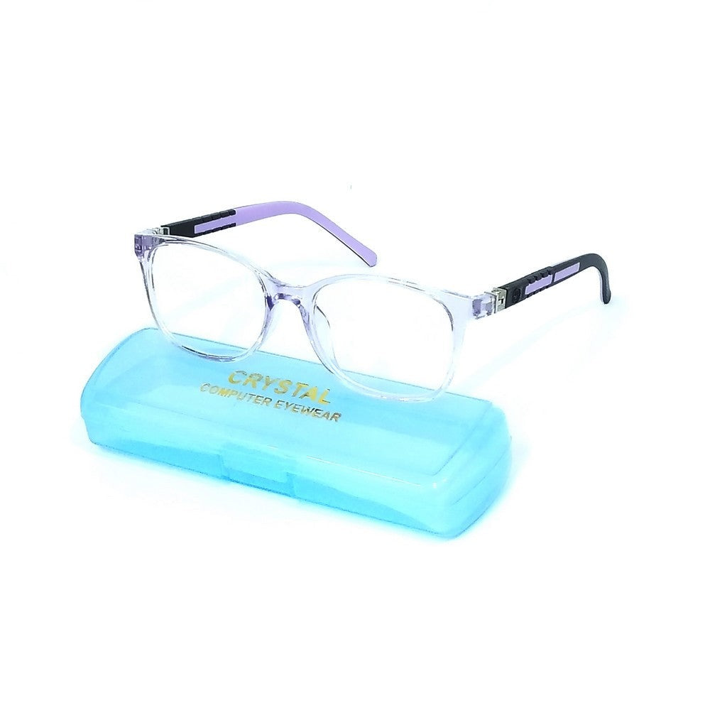 Purple Kids Blue Light Glasses for Children TR63