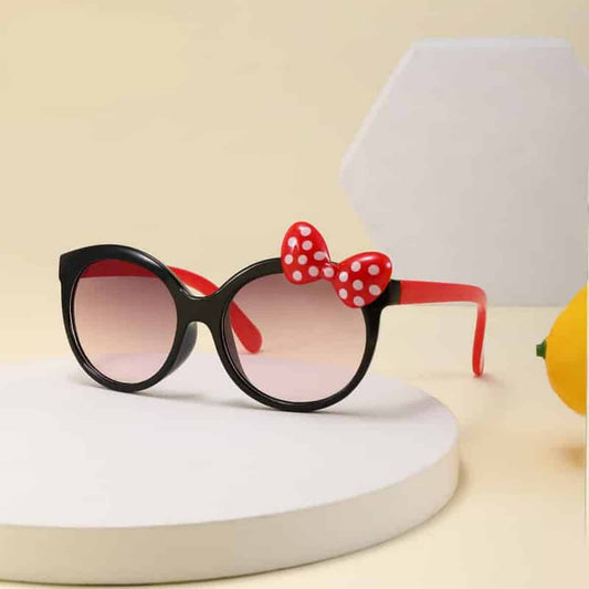 Kids Children Sunglasses Cute Bow Cartoon Sunglasses Glasses for Baby Girls Outdoor Sun Protection Eyewearn Black Lifestyle