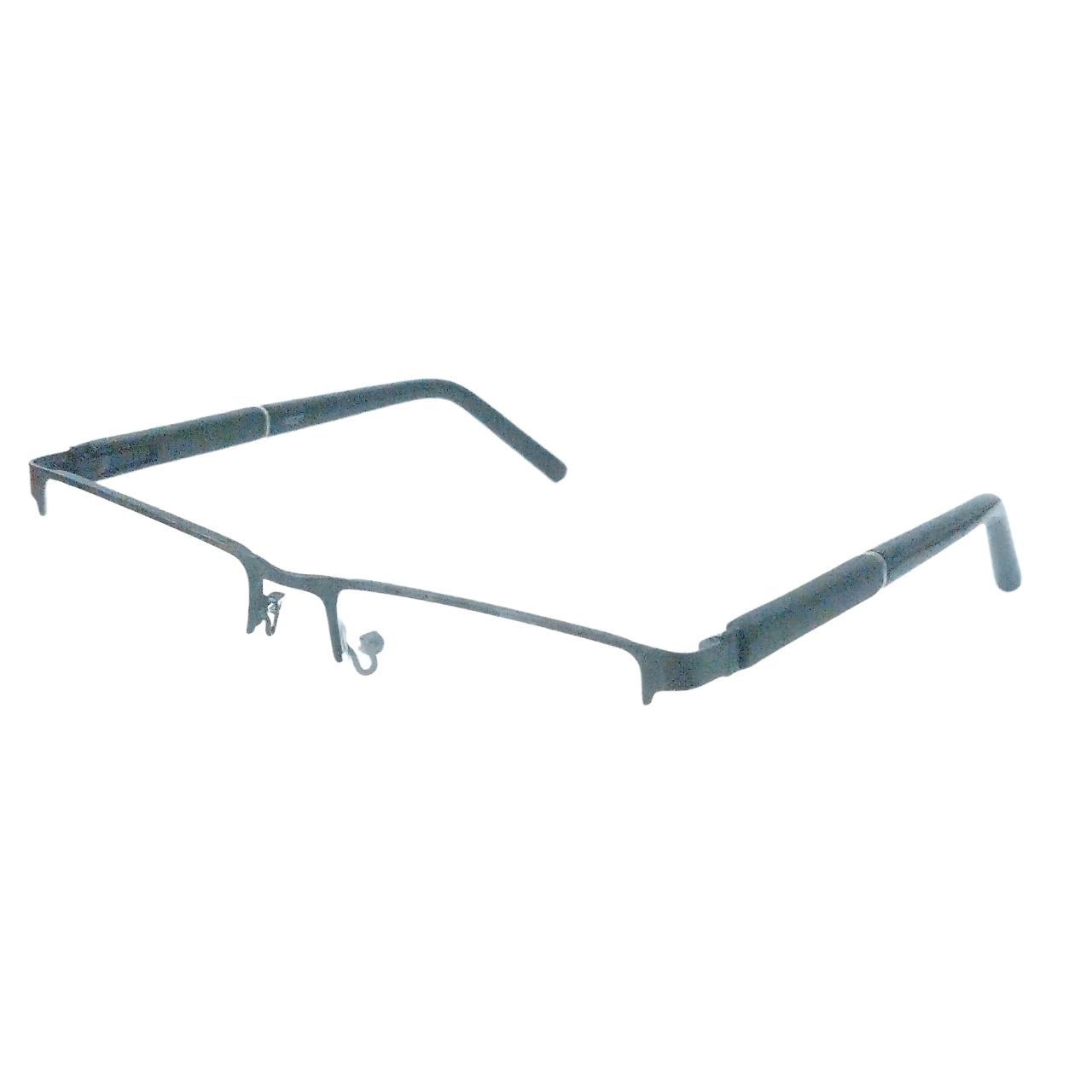 Premium Luxury Rectangle Black Half Frame Supra Glasses