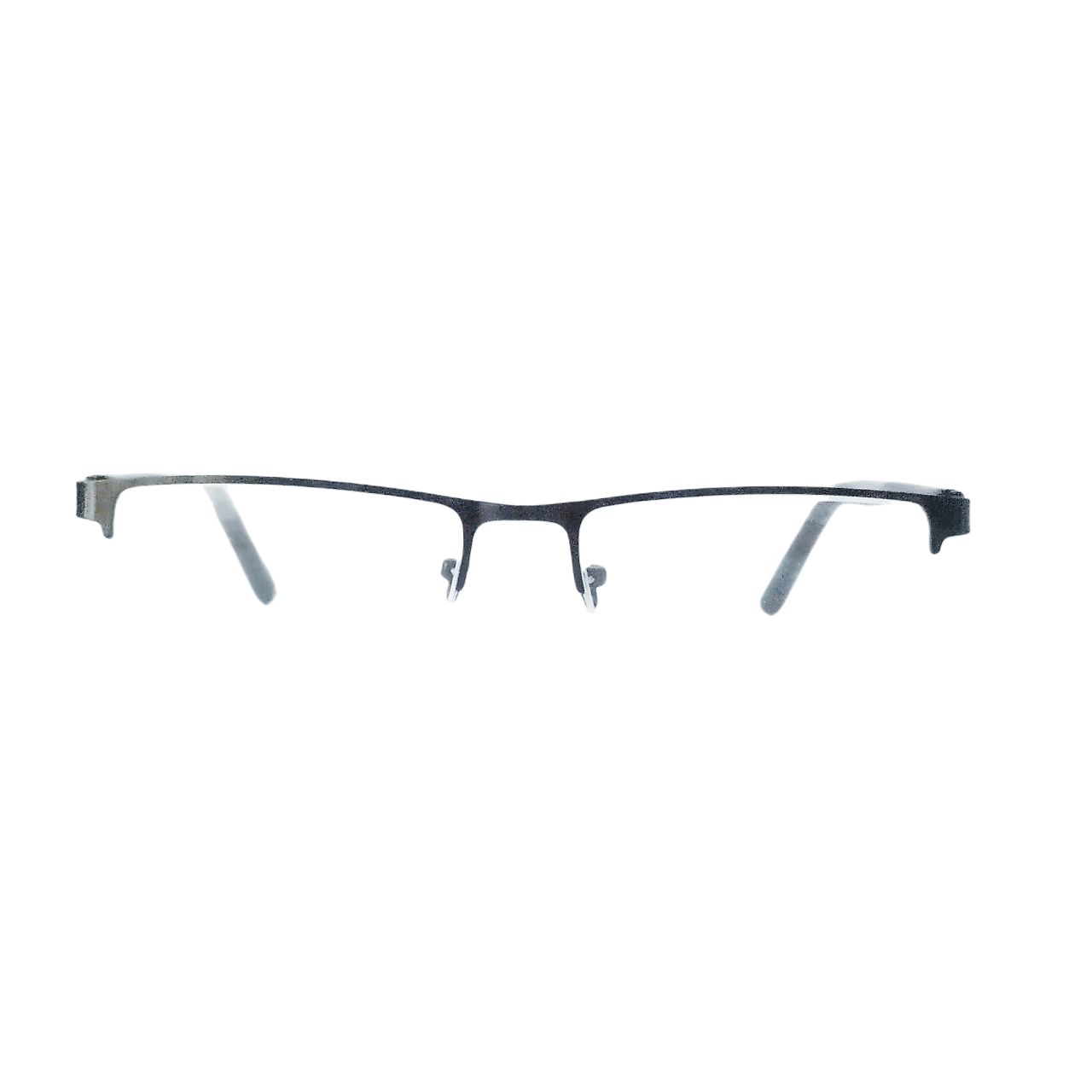 Premium Luxury Rectangle Black Half Frame Supra Glasses