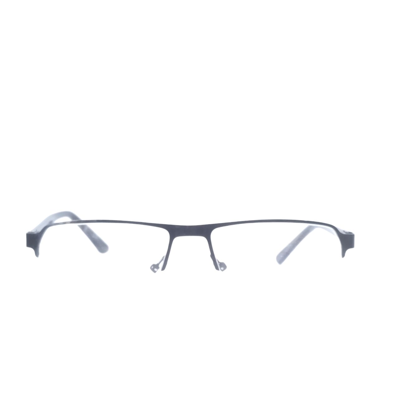 Luxury Executive Rectangle Black Supra Half Frame Glasses