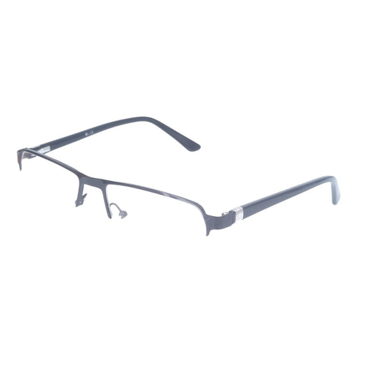 Luxury Executive Rectangle Black Supra Half Frame Glasses