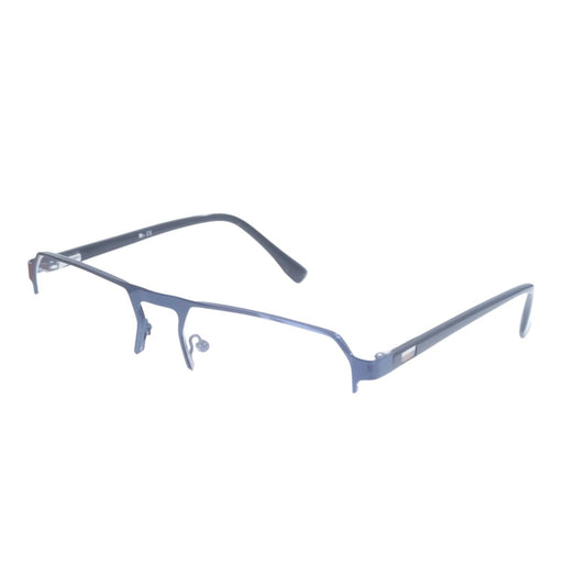 Luxury Executive Rectangle Blue Supra Half Frame Glasses