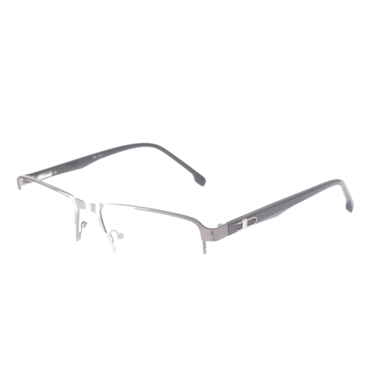 Luxury Executive Grey Square Half Frame Supra Glasses