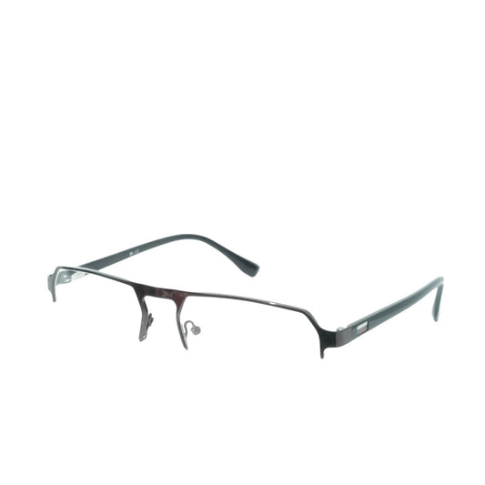 Luxury Executive Rectangle Brown Supra Half Frame Glasses