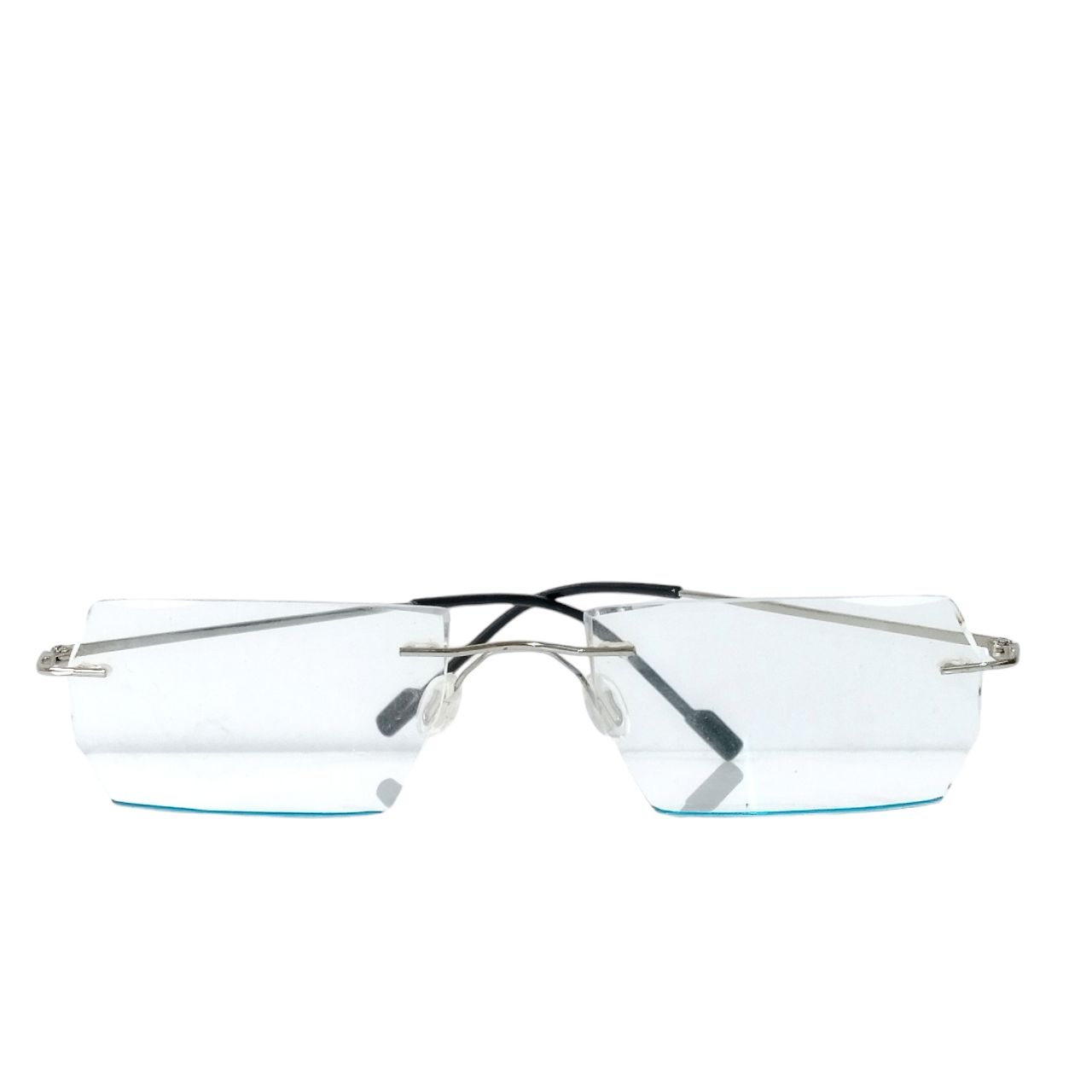 Luxury Silver Frameless Rimless Glasses