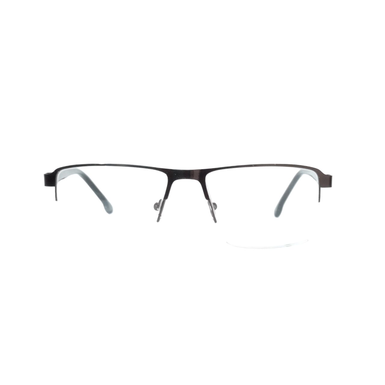 Luxury Executive Square Half Frame Supra Glasses Brown