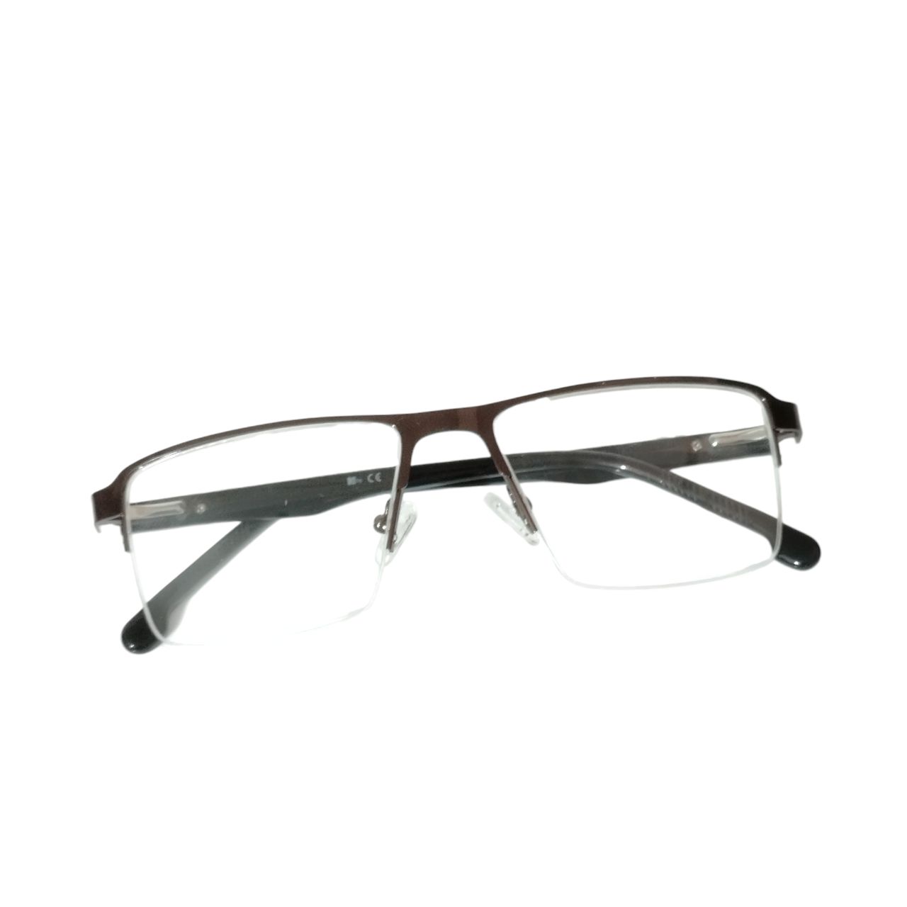 Luxury Executive Square Half Frame Supra Glasses Brown