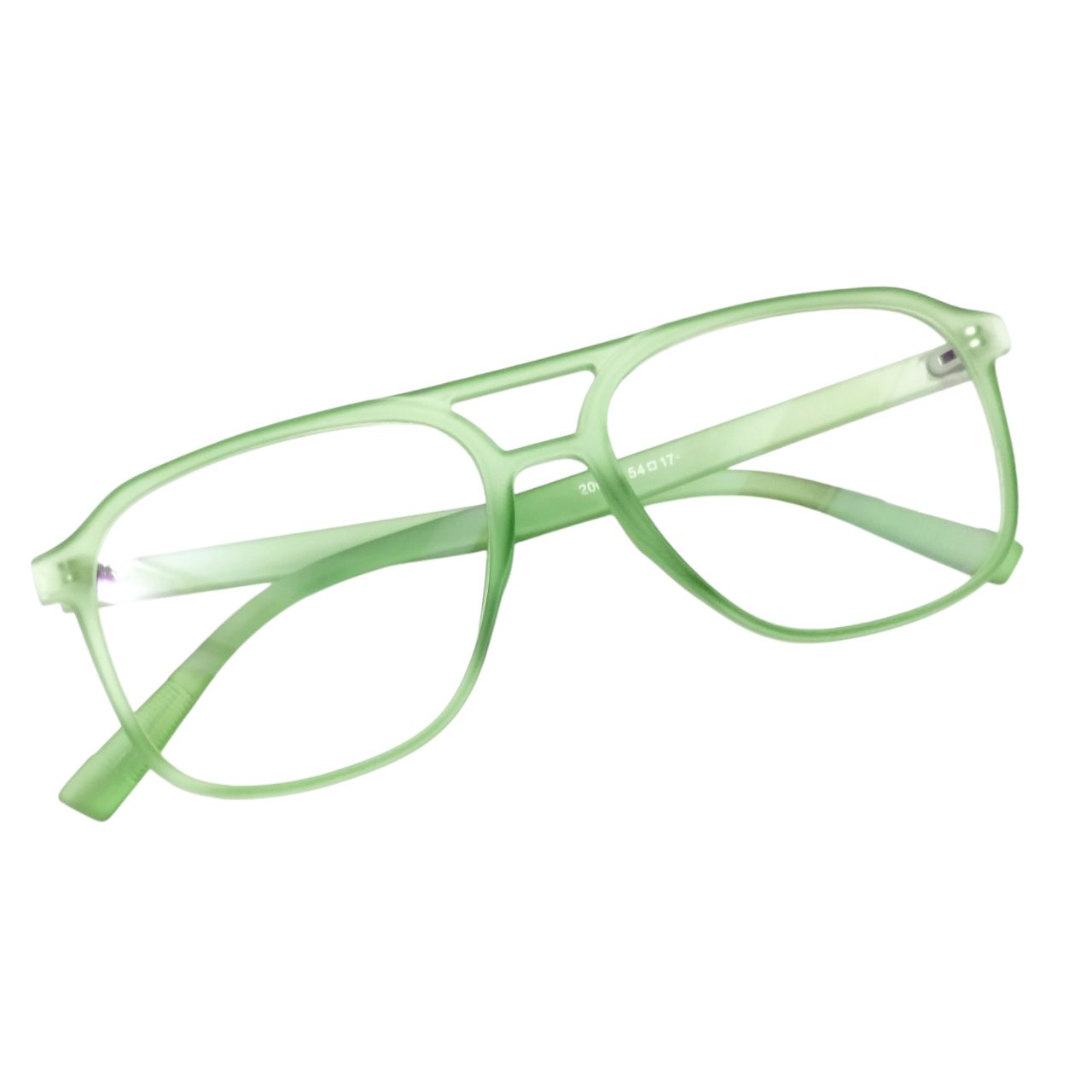 Mint Green Pilot-Style Glasses with Frosted Finish