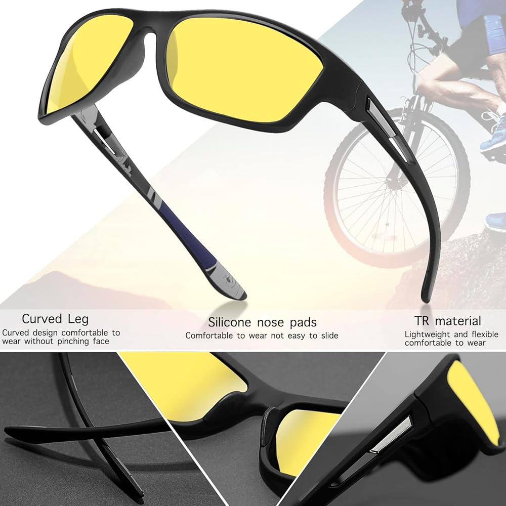 Polarized Night Riding Driving Sunglasses