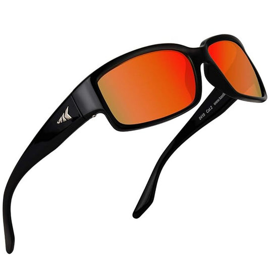 Mirrored Polarized Sports Sunglasses Ideal for Cricket Cycling Driving Running