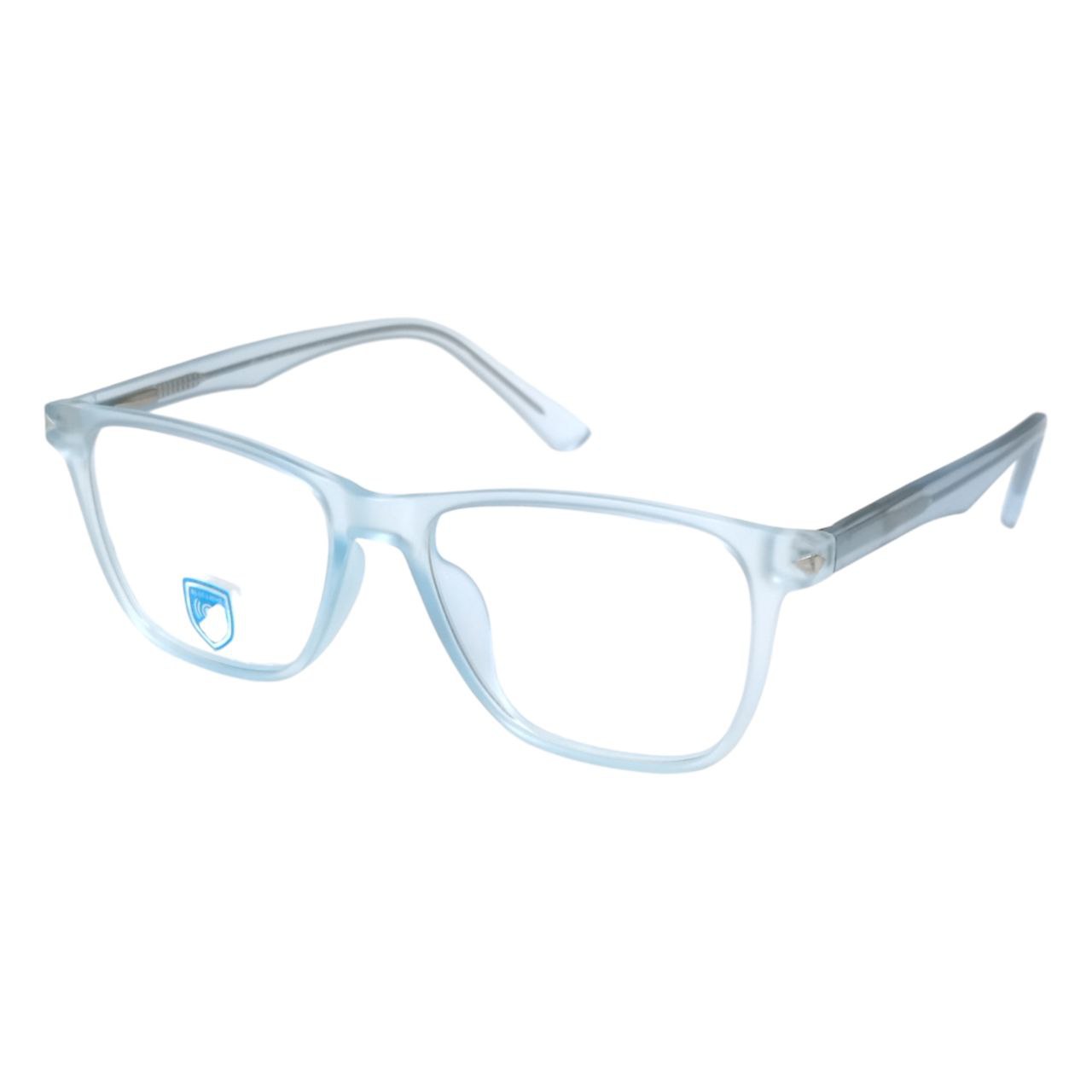 Blue Light Filter Glasses - Square Full Frame Glasses - Matt Blue Finish - Zero Power -Single Vision - Progressive Multifocal Lens