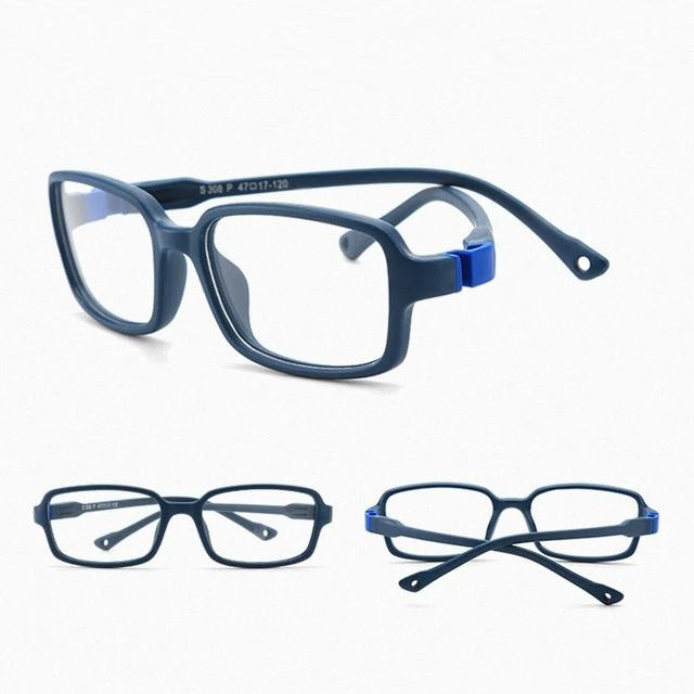 Unbreakable Kids Glasses S308 Dark Blue