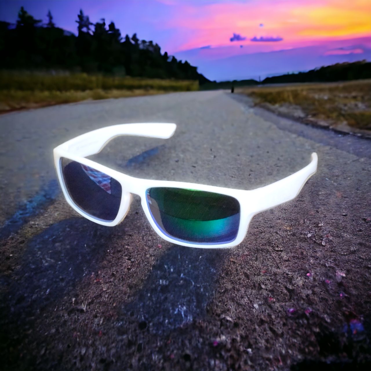 White Mirror Polarized Sunglasses