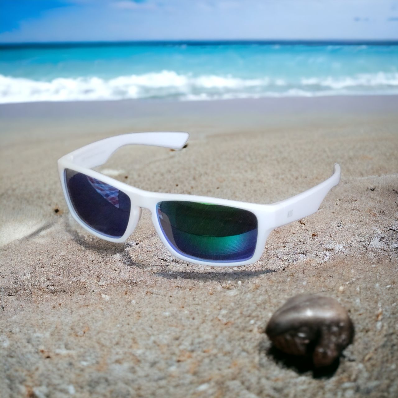 White Mirror Polarized Sunglasses