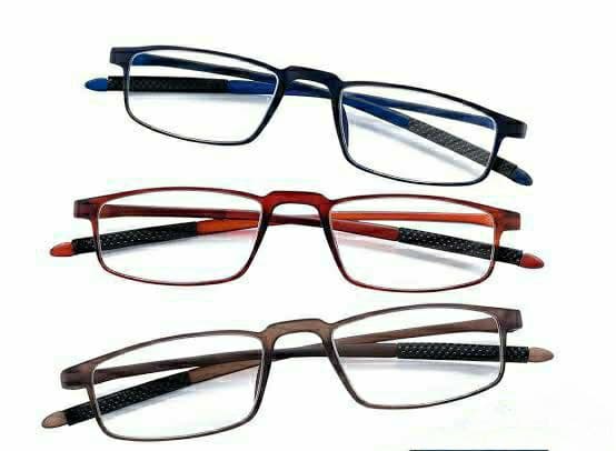 Blue Flexible Memory Anti Blue Light Reading Glasses