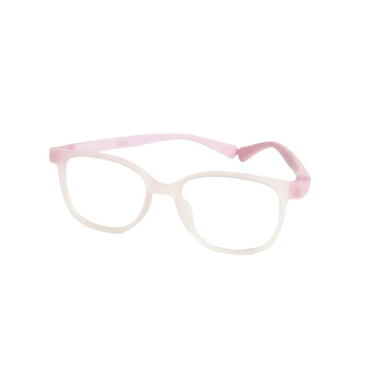 Pink Square Glasses for Kids 6-10 Years