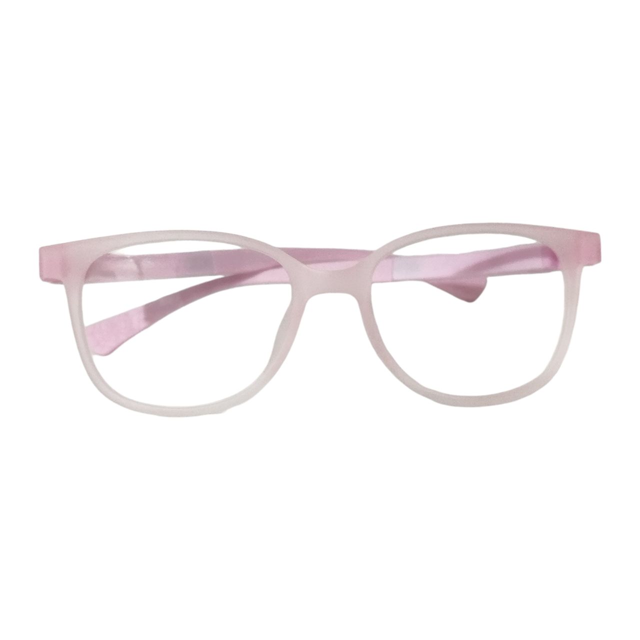 Pink Square Glasses for Kids 6-10 Years