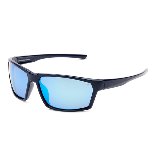 Blue Mirror Polarized Sports Driving Sunglasses