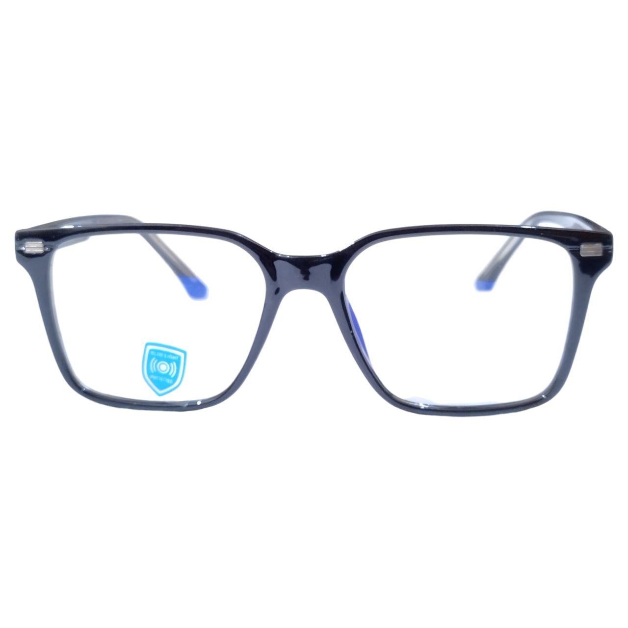 Luxury Black Large Rectangle Full Frame Blue Light Filter Glasses M11