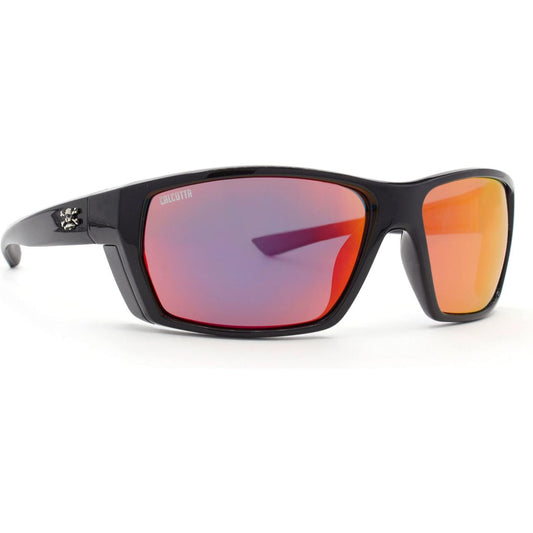 Polarized Sports Cycling Driving Sunglasses Black Frame Mirror Lens