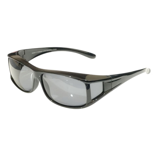 Black Polarized Fitover Sunglasses over the specs Spectacles