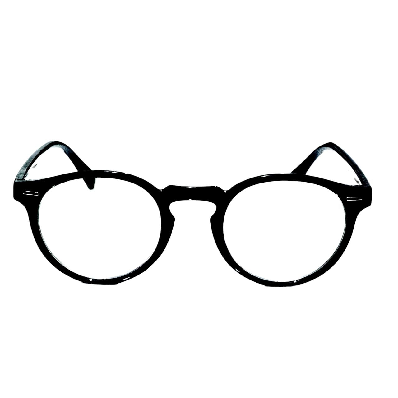 Black Round Computer Glasses with Anti Glare Coating 2288