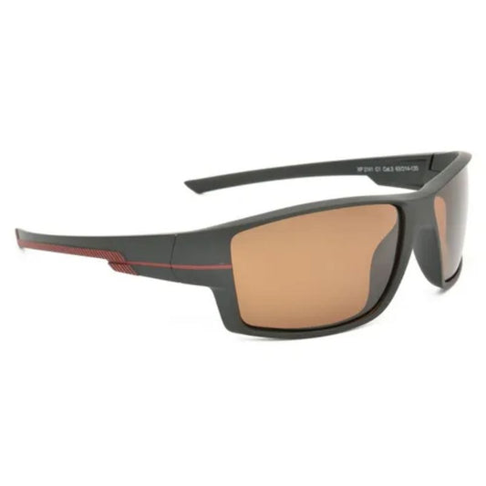 Black Frame Brown Polarized Sports Cricket Sunglasses