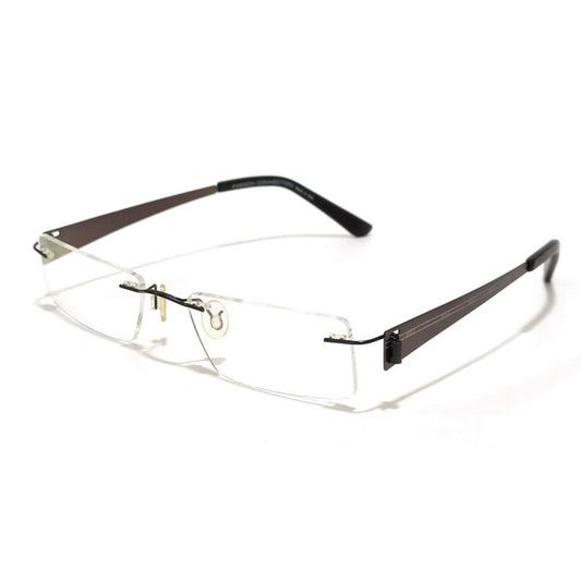 Grey Rimless Blue Light Blocker Computer Glasses 2001GM