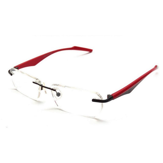 Red Rimless Blue Light Blocker Computer Glasses 29044RD