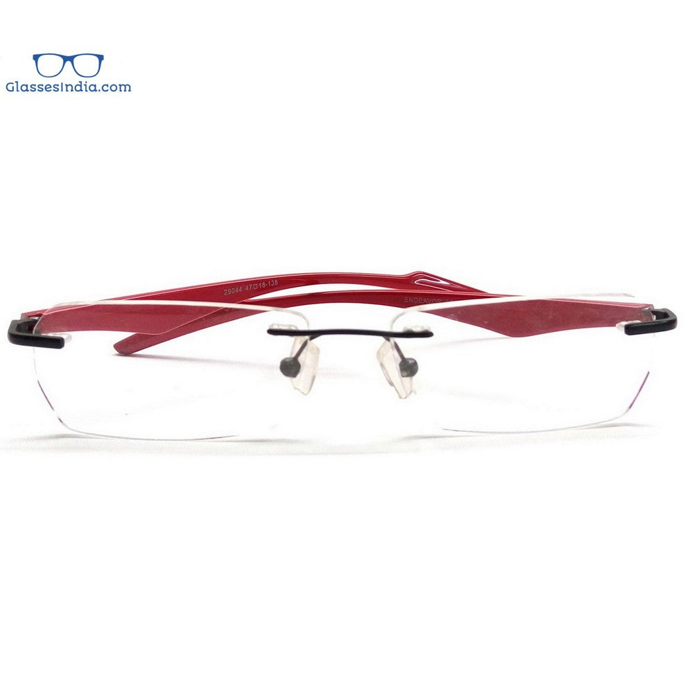 Maui Jim Ohai Rimless Sunglasses - Red Lenses With Black Frame : Target