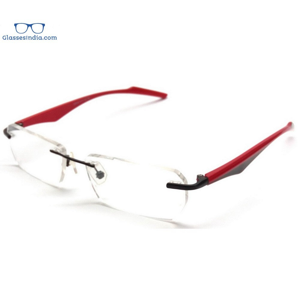 Facejewel UV Protection Rimless Sunglasses (For Men & Women, Red)