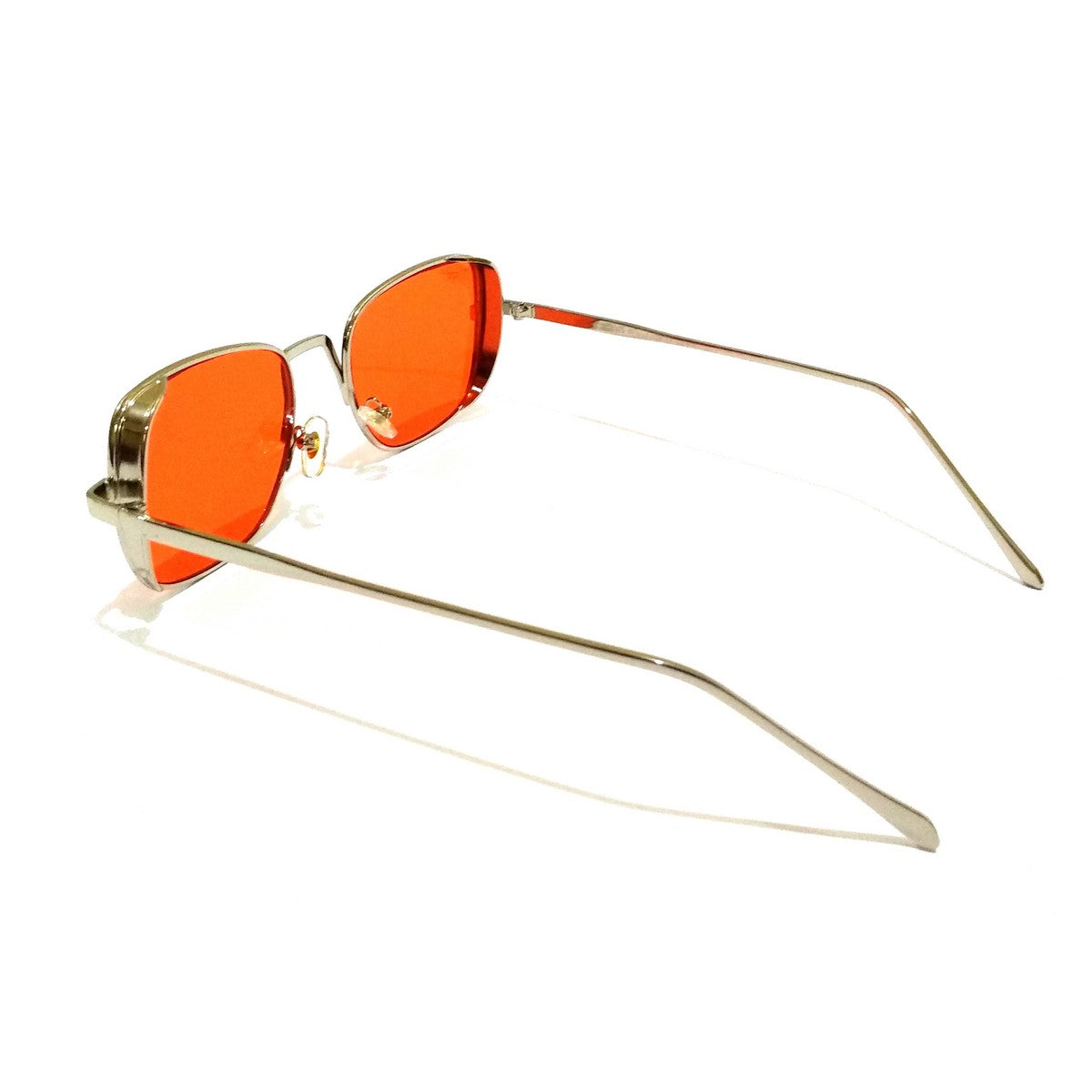 Kabir Singh Style Silver Sunglasses Orange Lens