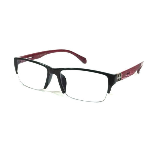 Plastic Half Frame Supra Computer Glasses with Anti Glare Coating 8103BKRD