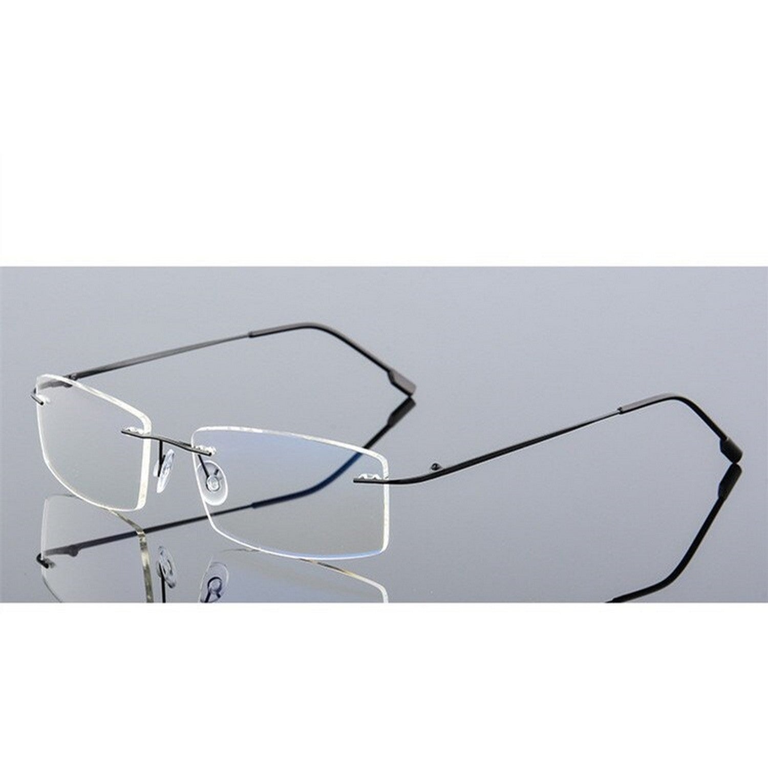 Rectangular Rimless Sunglasses for Mens | FramesFashion Rimless Collections  ｜Framesfashion